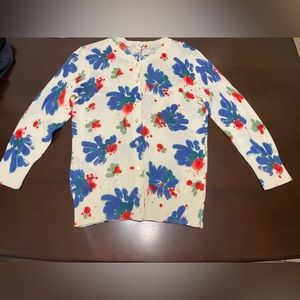 SALE TODAY 🚨J Crew Painbox floral merino wool cardigan new